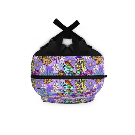 Magic Pony Flower Backpack - Kawaii Pastel Unicorn Style School Bag
