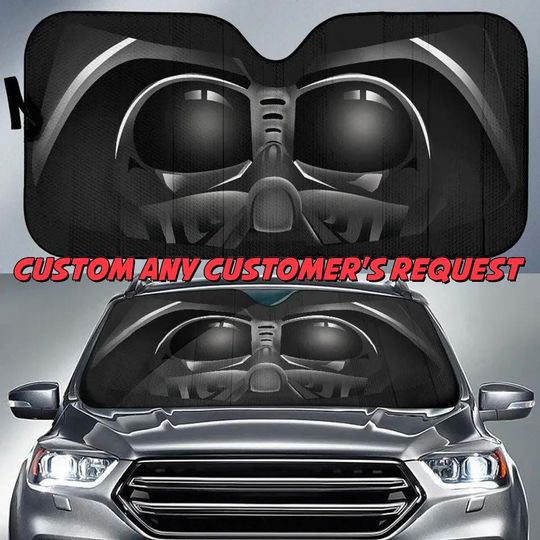 Darth Vader Car Windshield, Starwars Sunshade, Car Accessories, Galaxy Edge Sun Shade