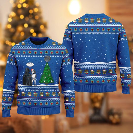 Darth Vader Stromtrooper Galaxy Ugly Christmas Sweater, Starwars Sweatshirt