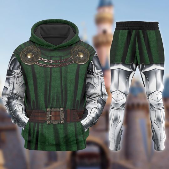 Marvel Doctor Dooom Halloween Costume 3D Hoodie, Doomsday Cosplay Costume