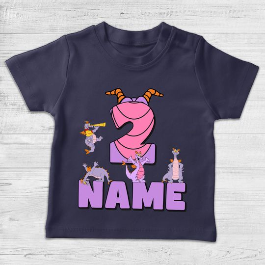 Custom Name Disney Figment Shirt, Personalized Disney Epcot Center Purple Dragon Matching Tee
