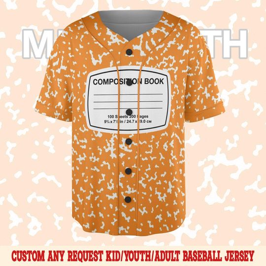 Customize Your Color School Supplies Group Costume Baseball Jersey