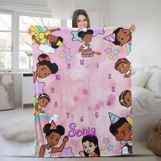 Custom Gracie's Corner Milestone Blanket, Gracie's Corner Blanket