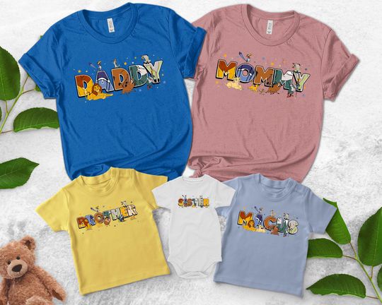 Custom Name Lion King Shirt, Personalized Disney Simba Timon Pumbaa Matching Tee