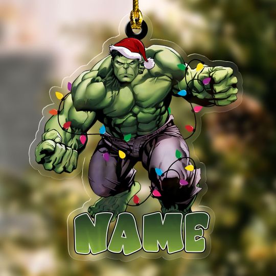 Hulk Ornament, Hulk Customized Acrylic Ornament, Ornament Personalized 2025