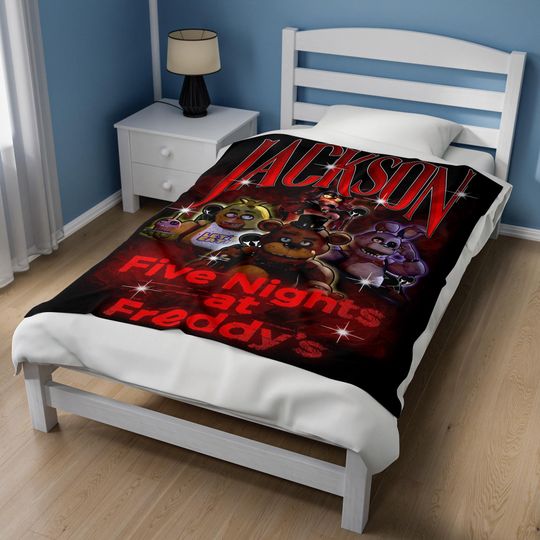 Customized Five Nights at Freddy's Blanket, FNAF Blanket, FNAF Baby Blanket