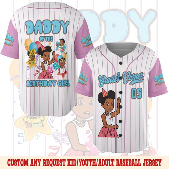 Custom Gracie's Corner Baseball Jersey, Gracie's Corner Baseball Jersey
