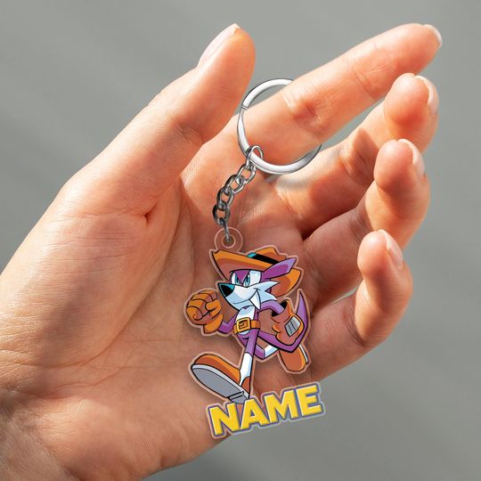 Sonic Acrylic Keychain, Disney Cutout Keychain, Personalized Christmas Keychain