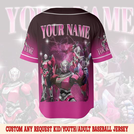Transformers Arcee Baseball Jersey, Vintage Arcee Baseball Jersey
