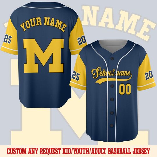 Custom Baseball Jersey Personalized School Team Jersey