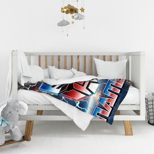 Custom Transformer Blanket, Personalized Robot Blankets, Boy Bed Room Blanket