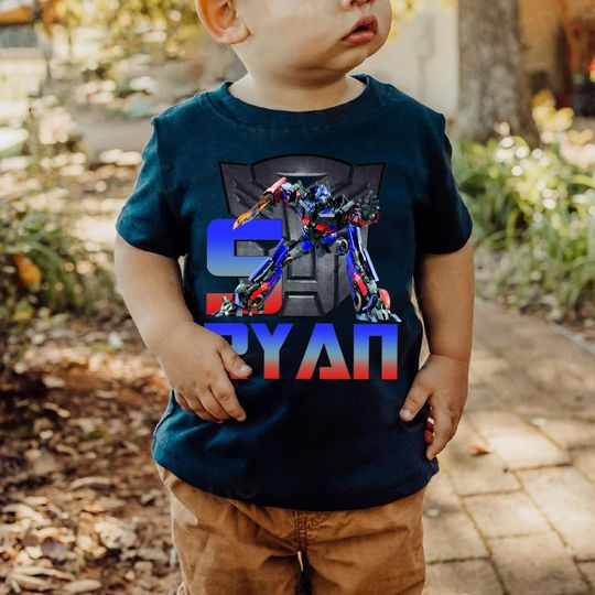 Personalized Transformer Birthday Boy Shirt, Family Vacation Tee