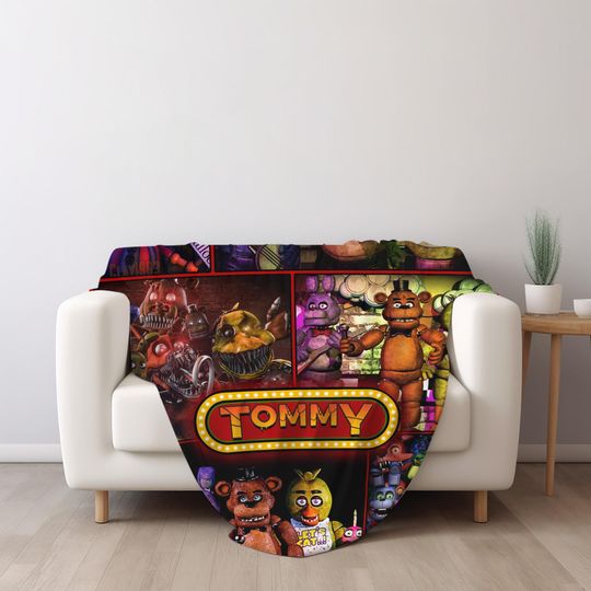 Customized Five Nights at Freddy's Blanket, FNAF Blanket, FNAF Baby Blanket