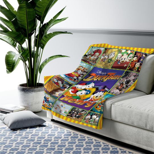 Ducktales Woven Blanket, Huey Dewey And Louie Fleece Blanket
