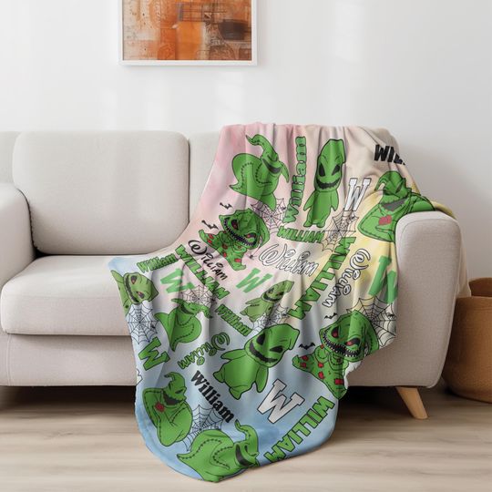 Custom Oogie Boogie Blanket, Nightmare Before Christmas Blanket