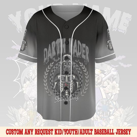 Personalized Disney Star War Characters Halloween Baseball Jersey