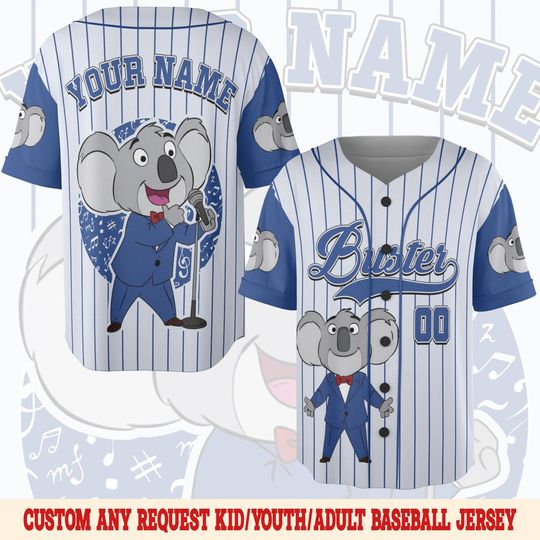 Custom Sing Movie Baseball Jersey | Personalized Team Jersey