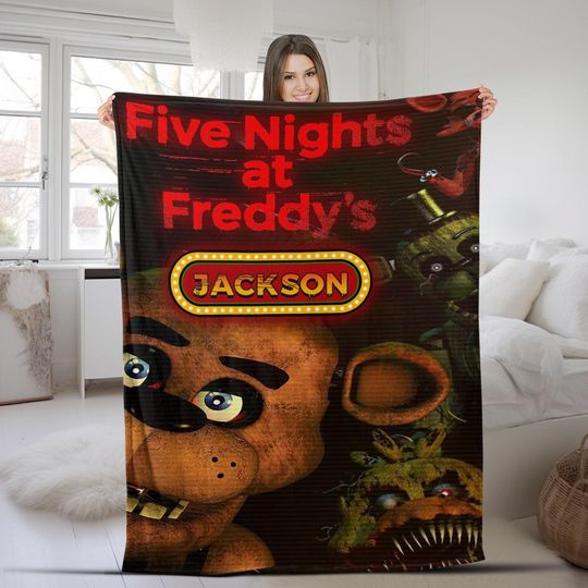 Customized Five Nights at Freddy's Blanket, FNAF Blanket, FNAF Baby Blanket