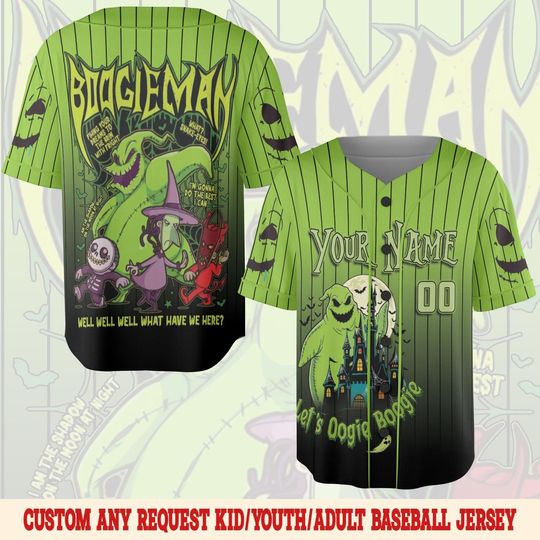 Personalized Oogie Boogie Baseball Jersey