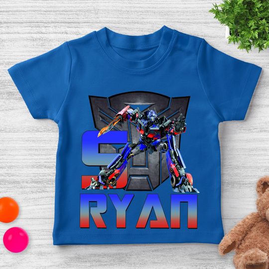 Personalized Transformer Birthday Boy Shirt, Family Vacation Tee