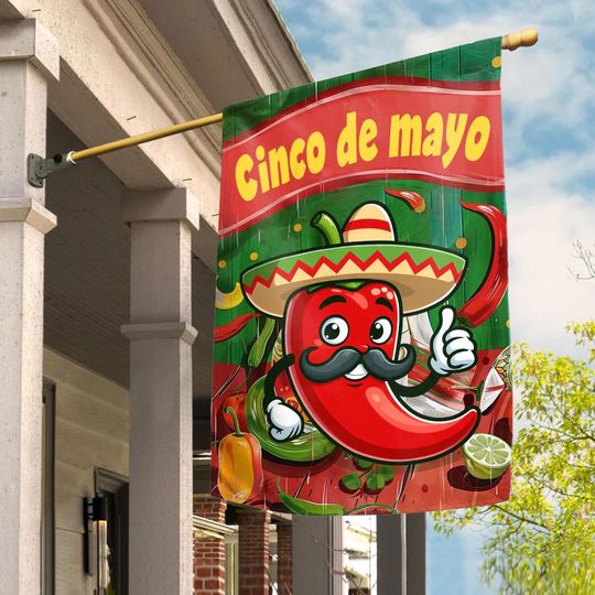 Amigo Chili Cinco de Mayo Garden Flag