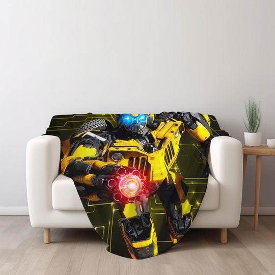 Custom Transformer Blanket, Personalized BumbleBee Blankets