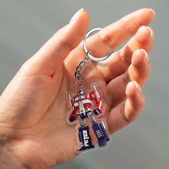 Custom Transformers Christmas Keychain/Optimus Prime Autobots Keychain