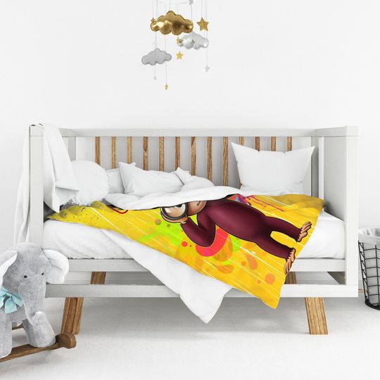 Personalized Curious George Blanket Curious George Fleece Blanket
