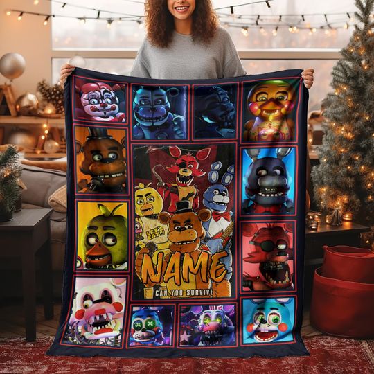 Customized Five Nights At Freddy's Blanket/FNAF Blanket/FNAF Baby Blanket