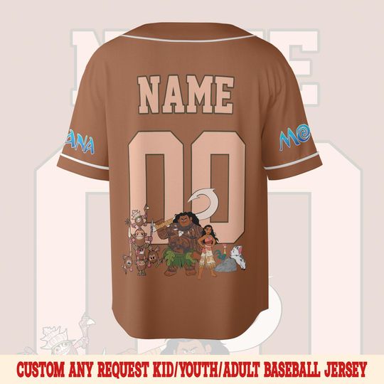 Personalized Pua And Hei Hei Kakamora Baseball Jersey