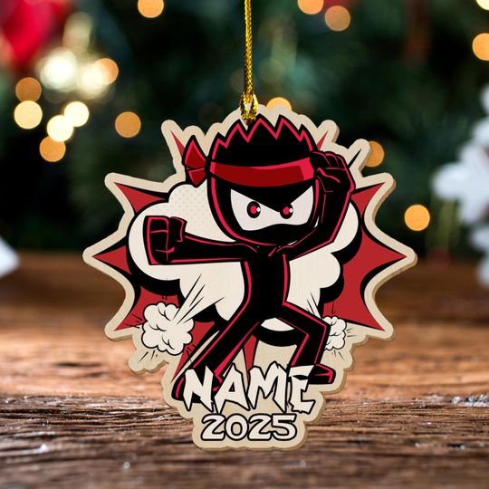 Custom Ninja Kidz Ornament, Ninja Kidz Warrior Acrylic Ornament