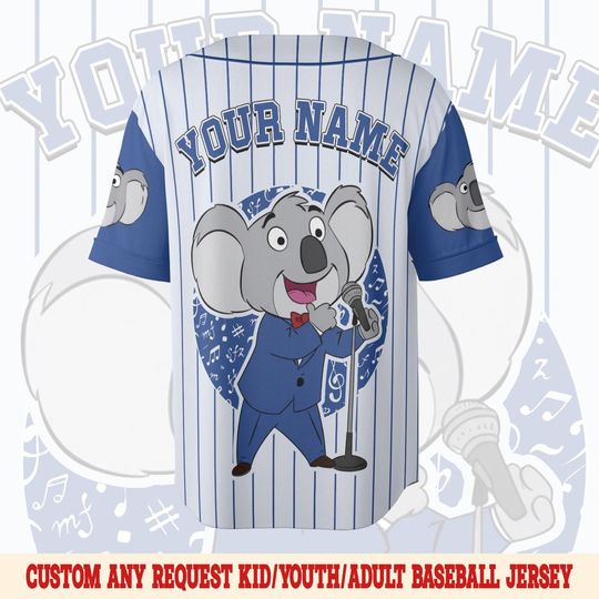 Custom Sing Movie Baseball Jersey | Personalized Team Jersey