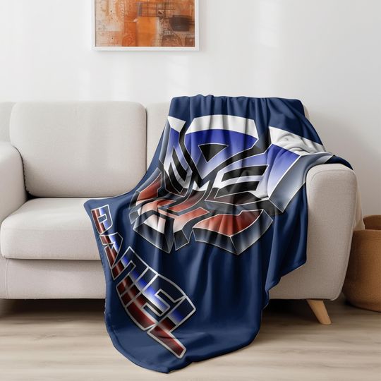 Custom Transformer Blanket, Personalized Robot Blankets, Boy Bed Room Blanket