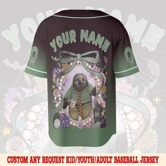 Custom Disney Zootopia Character Baseball Jersey, Halloween Party 2025