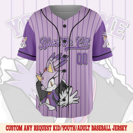 Custom Sonic Halloween Baseball Jersey, Sonic the Hedgehog Jersey