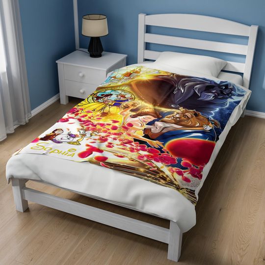 Customized Beauty And The Beast Blanket