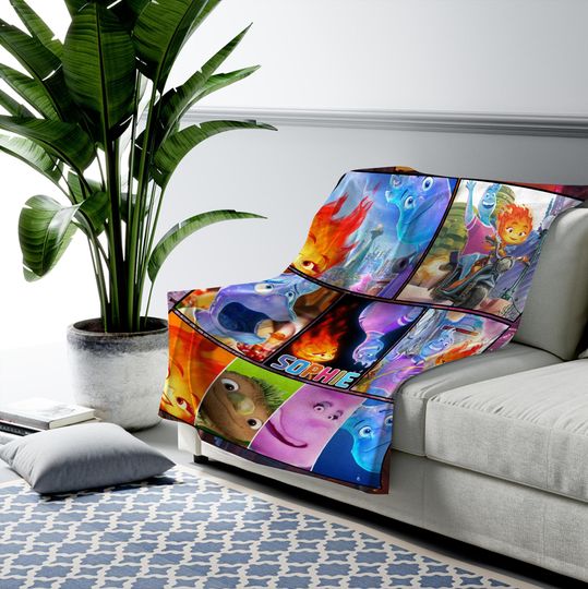 Elemental Blanket/Fire And Water Ember And Wade Fleece Blanket