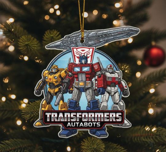 Transformers Christmas Ornament, Optimus Prime Autobots Acrylic Ornament