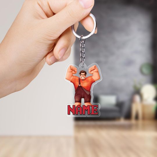 Personalized Wreck-It Ralph Keychain/Wreck-It Ralph Keychain