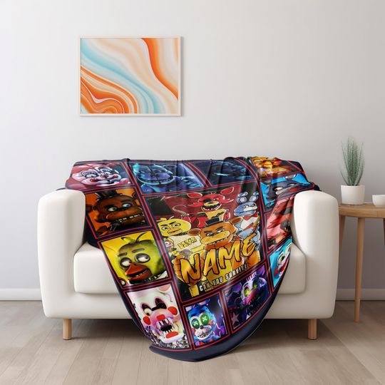Customized Five Nights At Freddy's Blanket/FNAF Blanket/FNAF Baby Blanket