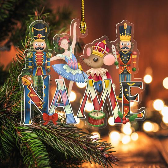 Personalized Nutcracker Acrylic Ornament, Nutcracker Play Ballerina