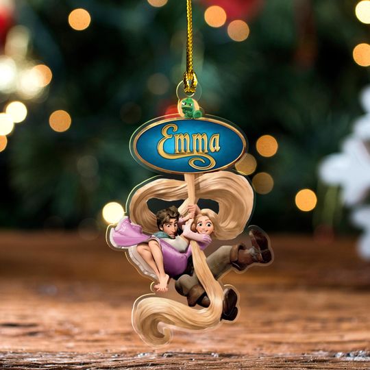 Personalized Princess Rapunzel Ornament, Princess Rapunzel Ornament
