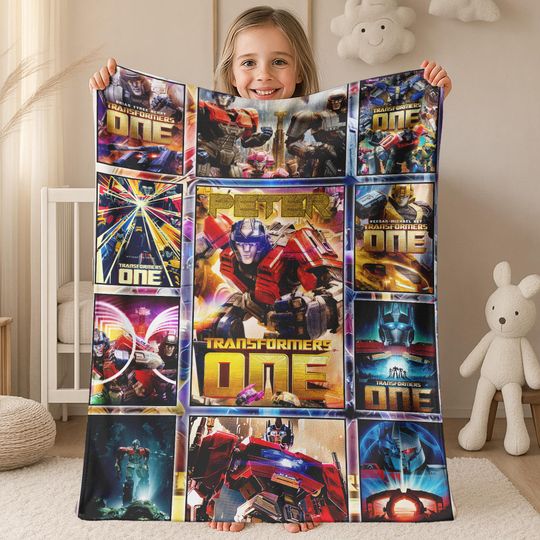 Transformer One Blanket, Optimus Prime Robot Blankets, Boy Bed Room Blanket