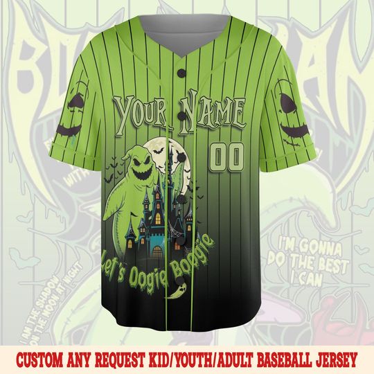 Personalized Oogie Boogie Baseball Jersey