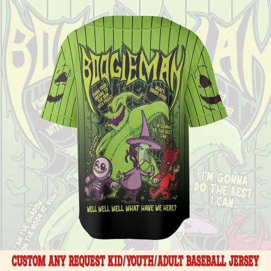 Personalized Oogie Boogie Baseball Jersey