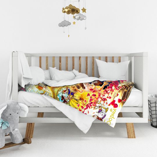 Customized Beauty And The Beast Blanket
