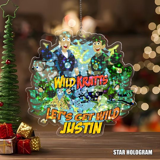 Wild Kratts Christmas Ornament, Wild Kratts 2025 Ornament, Ceramic Christmas Ornament
