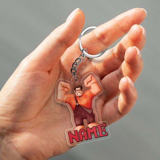 Personalized Wreck-It Ralph Keychain/Wreck-It Ralph Keychain