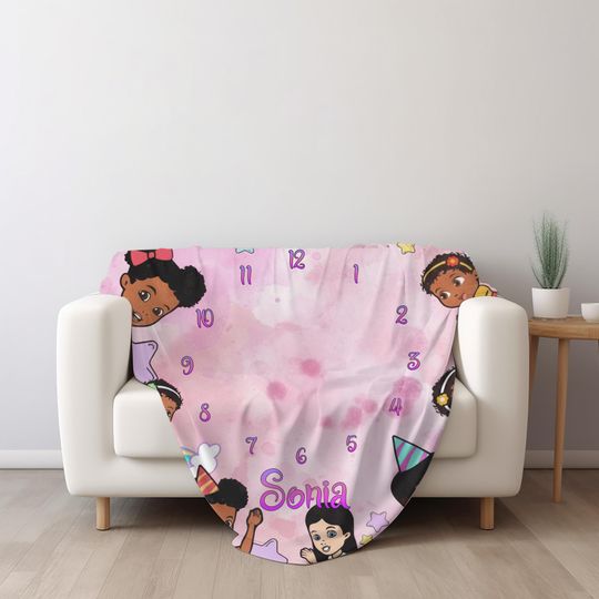 Custom Gracie's Corner Milestone Blanket, Gracie's Corner Blanket