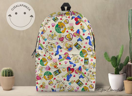 The Simpsons Family Backpack, The Simpsons Back to School Backpack, Kid School Backpack, Backpack Gift
